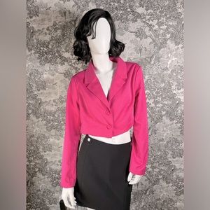 Pink Cropped Blazer